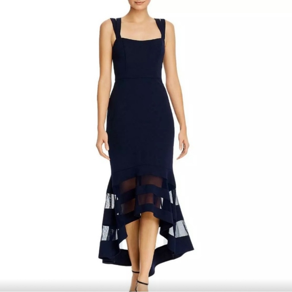 Aqua Navy Dress, Size 4. Exceptional!!!